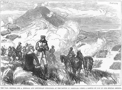 The War-General Sir A.Kemball And Lieutenant M'Dougall At The Battle Of Jahnilar