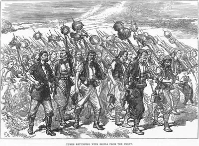 War Sketches, Turkish Returning With Spoils From The Front