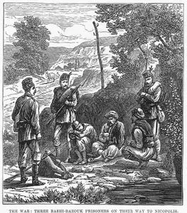 The War-Three Bashi-Bazouk Prisoners On Their Way To Nicopolis