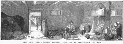 With The Turks-English Officers'Quarters At Sarnasufflla, Bulgaria
