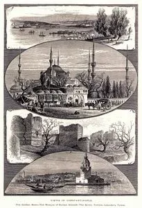 Views Of Constantinople-The Golden Horn-The Mosque Of Sultan Ahmed-The Seven Towers-Leander's Tower