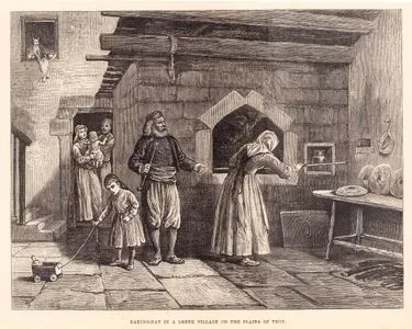 Baking-Day In A Greek Village On The Plains Of Troy