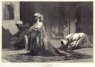Prayer in A Turkish Mosque