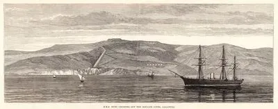 H.M.S. Ruby Cruising Off The Boulair Lines, Gallipoli