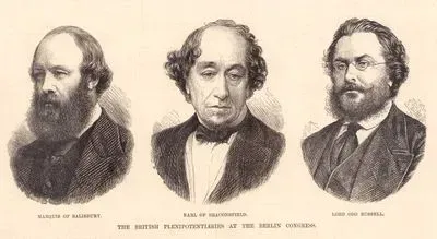 The British Plenipotentiaries At The Berlin Congress, Marquis of Salisbury, Earl of Beaconsfield, Lord Odo Russell