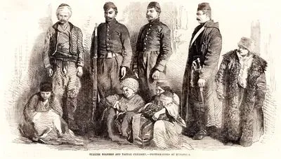 Turkish Soldiers And Tartar Children At Eupatoria