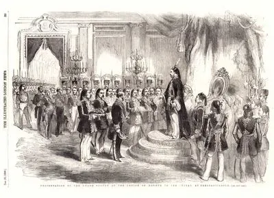 Presentation Of The Grand Cordon Of The Legion Of Honour To The Sultan At Constantinople
