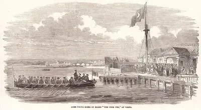 Omar Pasha Boarding The Chek Per, Varna