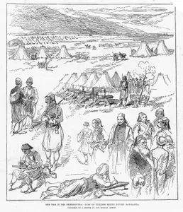The War İn The Herzegovina-Camp Of Turkish Redifs Before Banjaluka