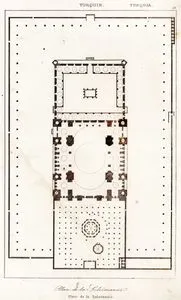 Plan De La Suleimanüi (Plan Of Suleymaniye Mosque)