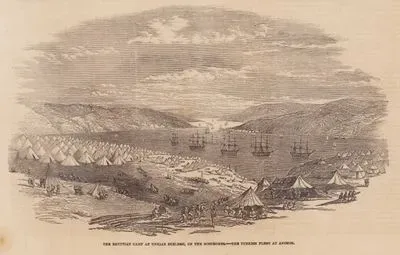 The Egyptian Camp At Unkiar Skelessi, On The Bosphorus, The Turkish Fleet At Anchor