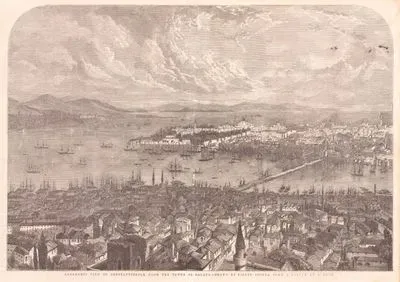 Panoramic View Of Constantinople From The Tower Of Galata