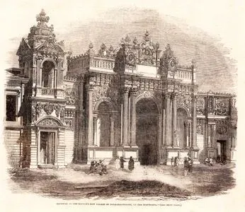 Gateway To The Sultan's New Palace Of Dolmabaghdsche On The Bosphorus