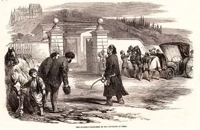 The Sultan, Sketched in Environs Of Pera