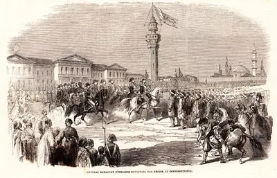 General Baraguay D'Hilliers Reviewing The Redifs At Constantinople
