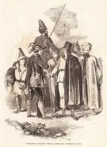 Laplander, Tyrolese, Cossack, Greek Girl, Hungarian, Turk
