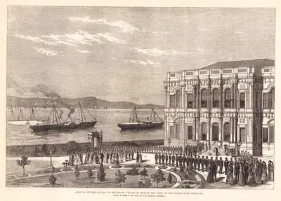 Arrival Of Sultan At Beglerbeg Palace To Return The Visit Of The Grand Duke Nicholas