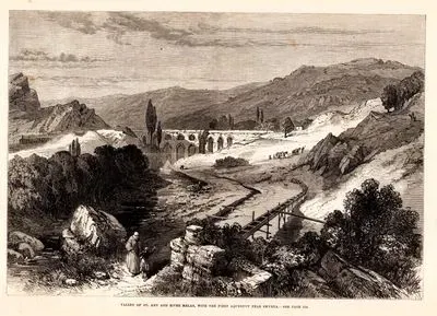 Valley Of St.Ann And River Melas With The First Aqueduct Near Smyrna