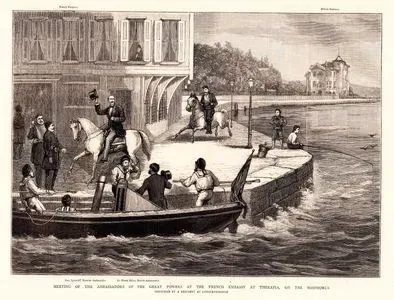 Meeting Of Ambassadors Of The Great Powers At The French Embassy At Therapia On The Bosphorus-Gen. İgnatieff, Russian Ambassador And Sir Henry Elliot, British Ambassador