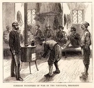 Turkish Prisoners Of War in The Fortress, Belgrade