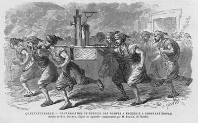 Organisation Du Service Des Pompes A İncendie Constantinople (Fire Pumps Organization At Constantinople)