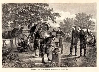 Blacksmith's Forge In The Turkish Camp Near Dulcigno
