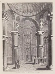 Interior Of The Grand Mosque of Sultan Achmet, Constantinople