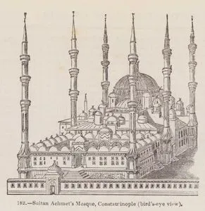 Sultan Achmet's Mosque, Constantinople (Bird's Eye View)