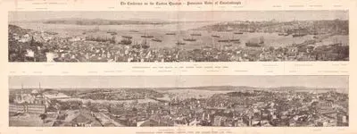 Panomaric Views Of Constantinople-Constantinople And The Mouth Of The Golden Horn Looking From Pera-Constantinople From Stamboul Looking Over The 
Golden Horn And Pera