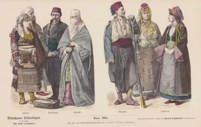 Folk Dress in European Turkey, Late 19.Century- Skodra, Adrianople (Edirne), Saloniki-Monastir, Thessaly