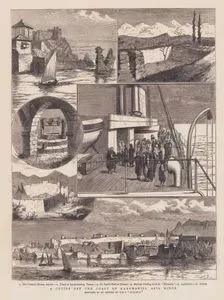 A Cruise Off The Coast Karamanili, Asia Minor 1. The Consuls House, Adalia. 2. Tomb of Sardanapalus, Tarsus. 3. St. Pauls Well at Tarsus. 4. Natives Visiting H.M.S. Monarch. 5. Agdaliman. 6. Adalia