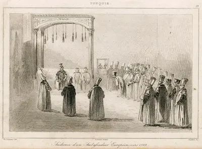 Audience D'un Ambassadeur Europeen Vers 1788
