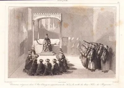 Ceremonie Religieuse Dans L'Arz Odacy ou Appartement du Trone, la Veille des Deux Fetes de Beyram