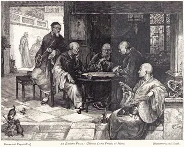 An Eastern Puzzle, Chinese Lama Priests At Home