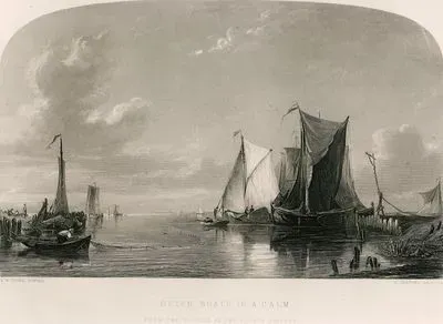 Dutch Boats in A Calm