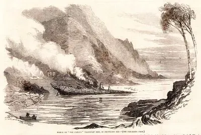 Wreck Of "The Croesus" Transport Ship in Fruttuoso Bay
