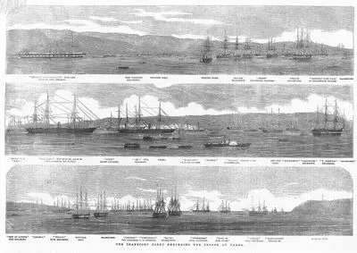 The Transport Fleet Embarking The Troops At Varna
