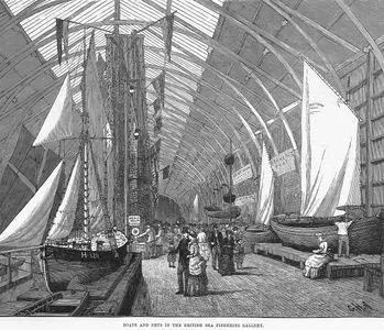 Boats And Nets In The British Sea Fisheries Gallery