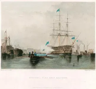 Gosport, Flag Ship Saluting