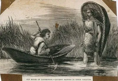 Old Modes Of Locomotion, Ancient Britons in Their Coracles