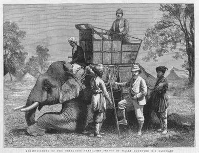 Reminiscences Of The Nepaulese Terai, The Prince Of Wales Mounting His Elephant
