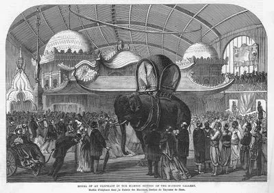 Model Of An Elephant in The Siamese Section Of The Machine Gallery