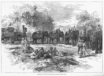 Entrance Of The First Locomotive into indore, Central india