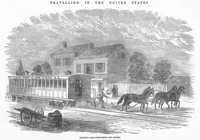 Travelling in The United States-Railway Car, Detaching The Horses
