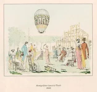 Montgolfiere Lancee A Tivoli, 1800