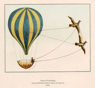 Neueste Erfingung Einen Luftballon Dureb Adler zu Regieren, 1801