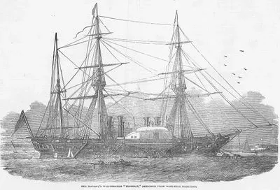 Her Majesty's War Steamer "Terrible", Sketched From Woolwich Dockyard