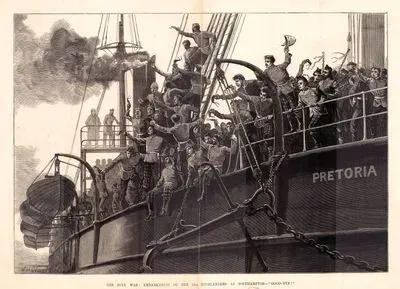 The Zulu War, Embarkation Of The 91st Highlanders at Southampton, "Good Bye"