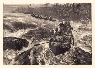 Shooting The Rapids On The Congo