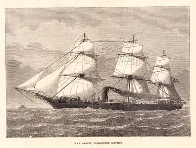 H.M.S.Garnet, Unarmoured Corvette